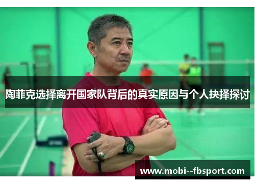 陶菲克选择离开国家队背后的真实原因与个人抉择探讨